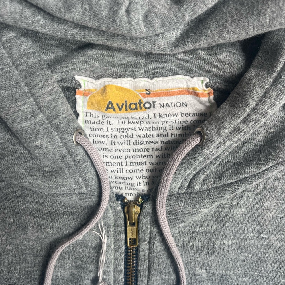 COPY - Aviator Nation 5 stripe sweatshirt - size small